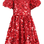 Lola and the Boys Red Sweet Shimmer Party Dress