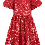 Lola and the Boys Red Sweet Shimmer Party Dress