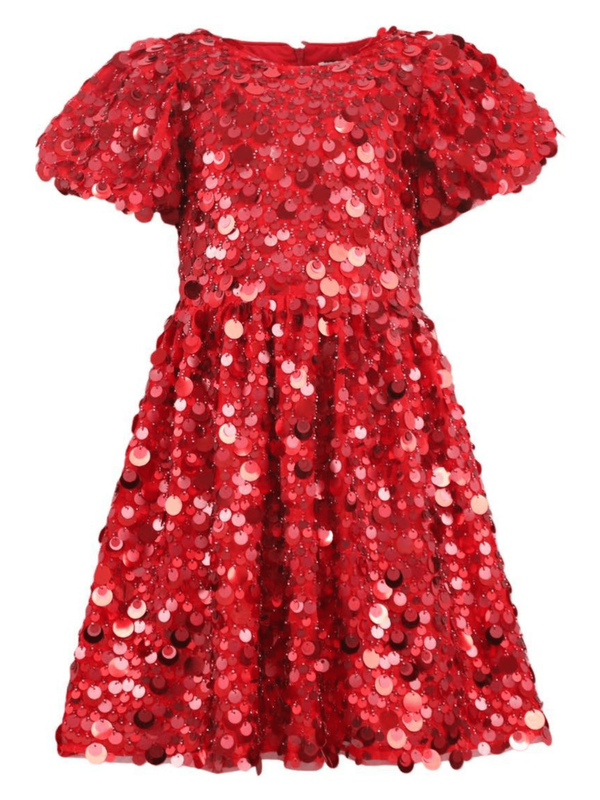 Red Sweet Shimmer Party Dress