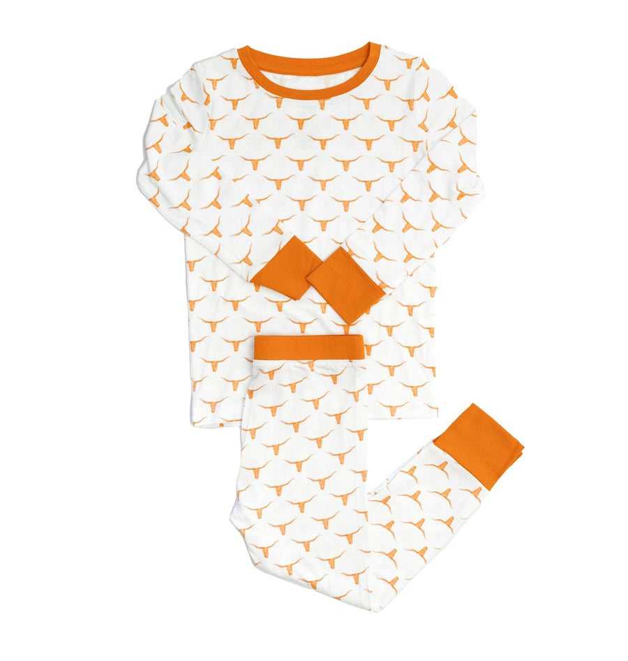 The Uptown Baby Longhorn Pajama Set