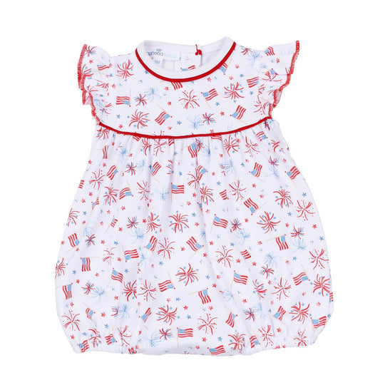 Magnolia Baby A Sparkly Fourth Printed Flutters Bubble