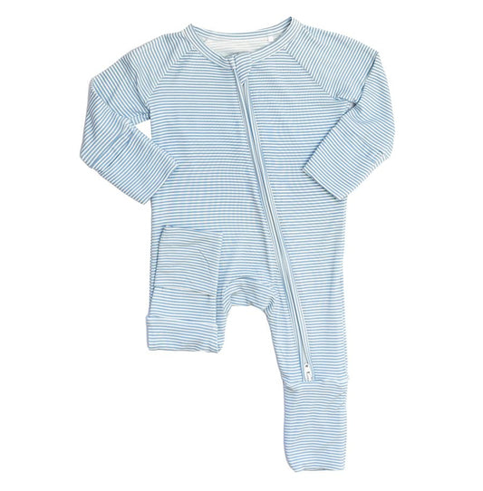 The Uptown Baby Mini Stripe Sleep Romper 