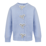 Lola and the Boys Azure Crystal Bow Cardigan
