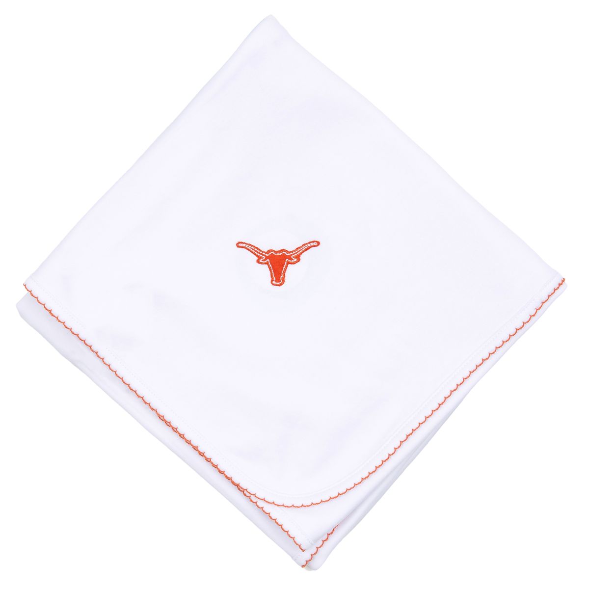 Magnolia Baby Lil' Longhorn Embroidered Receiving Blanket