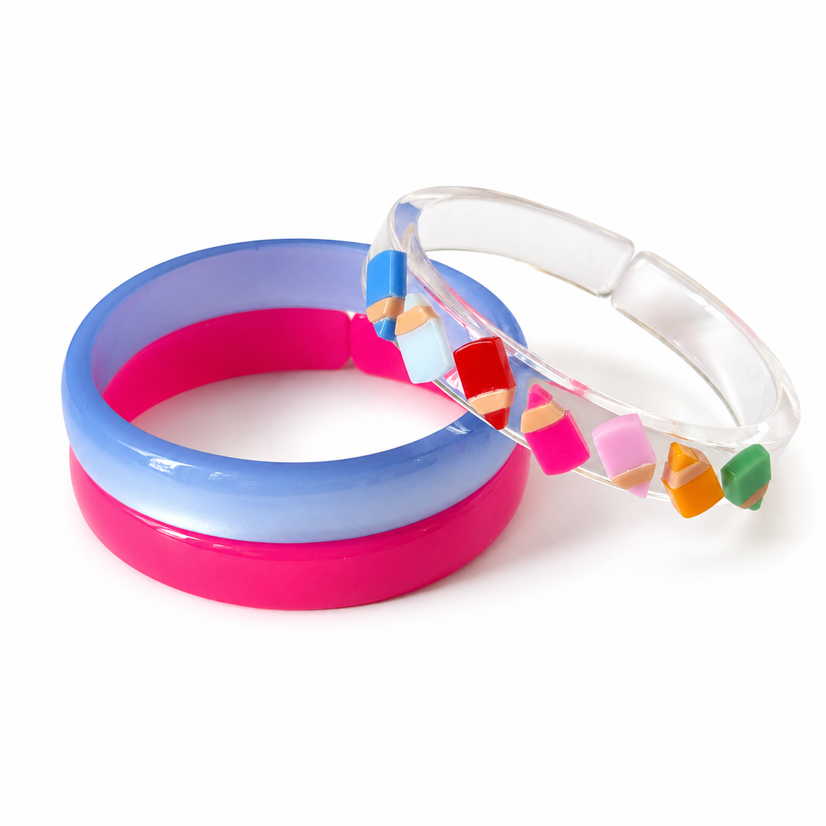 Lilies & Roses Vibrant Pencils Bangles
