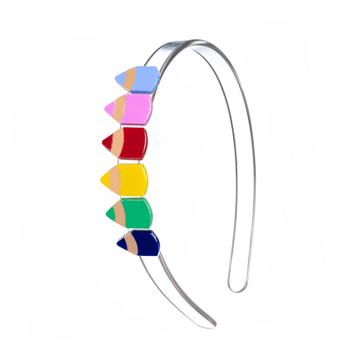 Lilies & Roses Rainbow Pencil Headband 