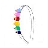 Lilies & Roses Rainbow Pencil Headband 
