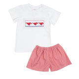 Teeta Smocked Pony Wyatt Short Set for boys