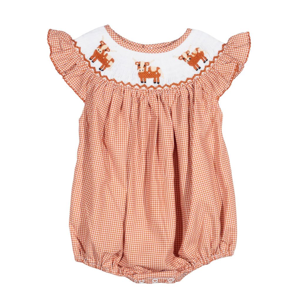 Teeta Smocked Longhorn Hallie Bubble