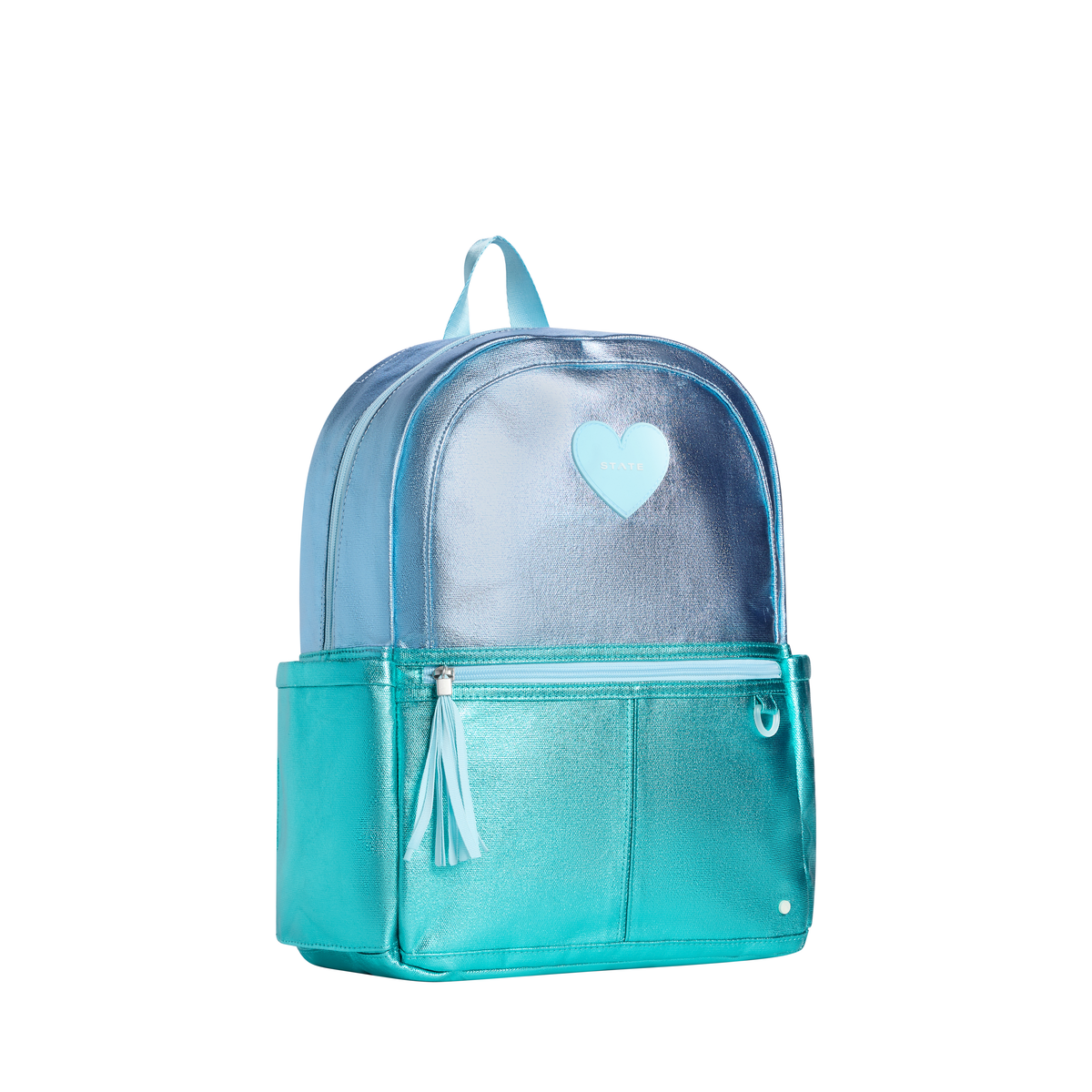 State Kane Backpack- Blue and Turquoise Colorblock