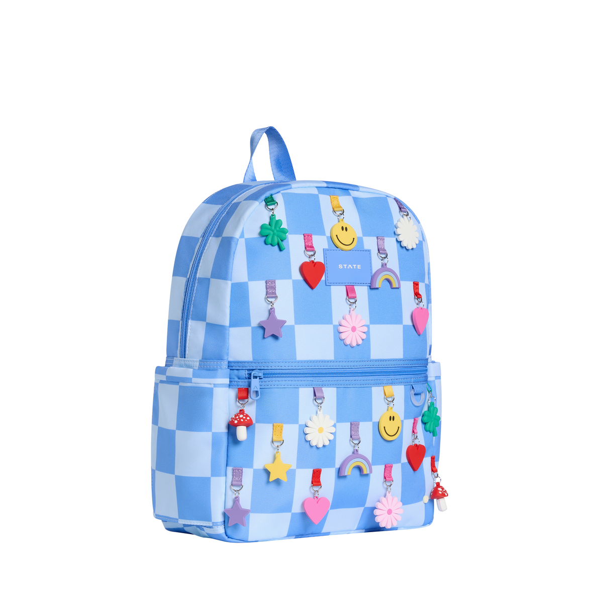 State Kane Backpack- Charms Blue Check