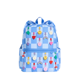 State Kane Double Pocket Backpack- Charms Blue Check