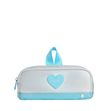 State Clinton Pencil Case- Blue Iridescent