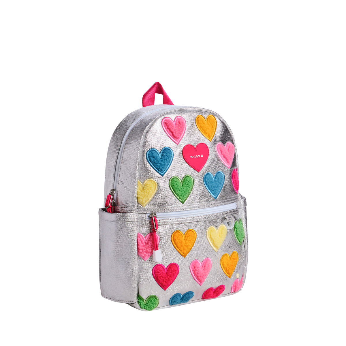 State Kane Mini Backpack- Happy Fuzzy Hearts