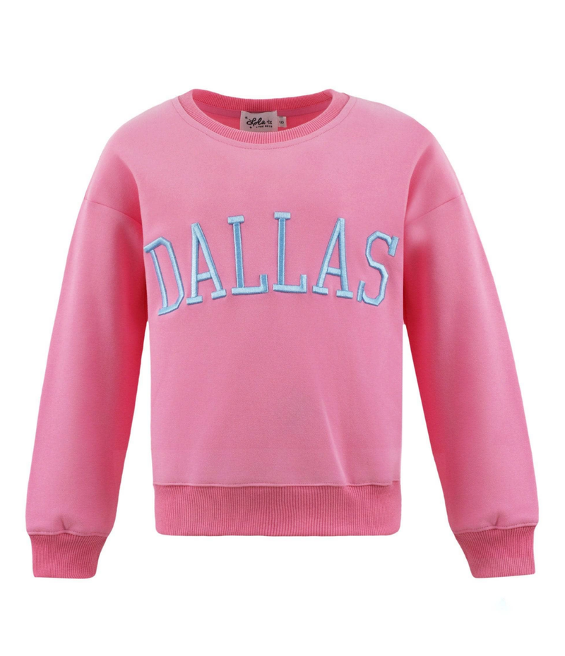 Lola and the Boys Pink Dallas Sweatshirt