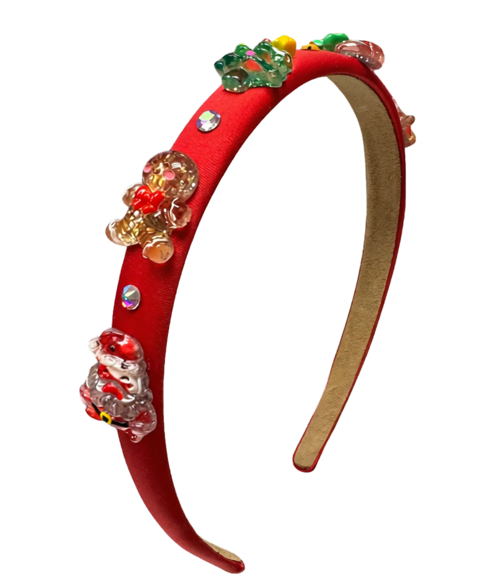 Bari Lynn Christmas Charm Satin Headband