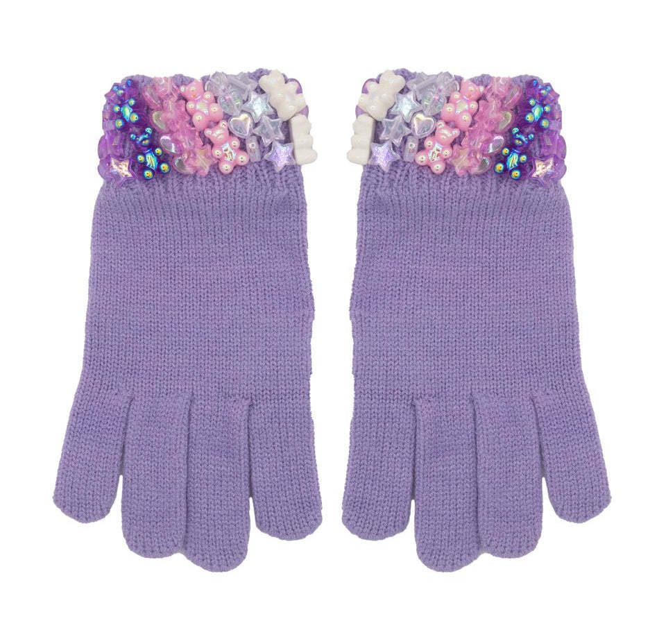 Bari Lynn Purple Charm Winter Gloves