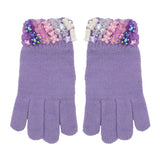 Bari Lynn Purple Charm Winter Gloves