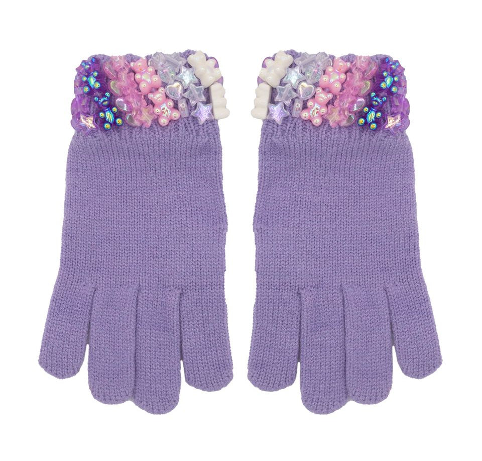 Bari Lynn Purple Charm Winter Gloves