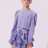 Lola and the Boys Stardust Velvet Party Set- Lavender