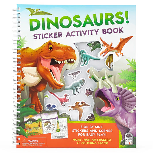 Cottage Door Press Dinosaurs Sticker and Coloring Activity Book