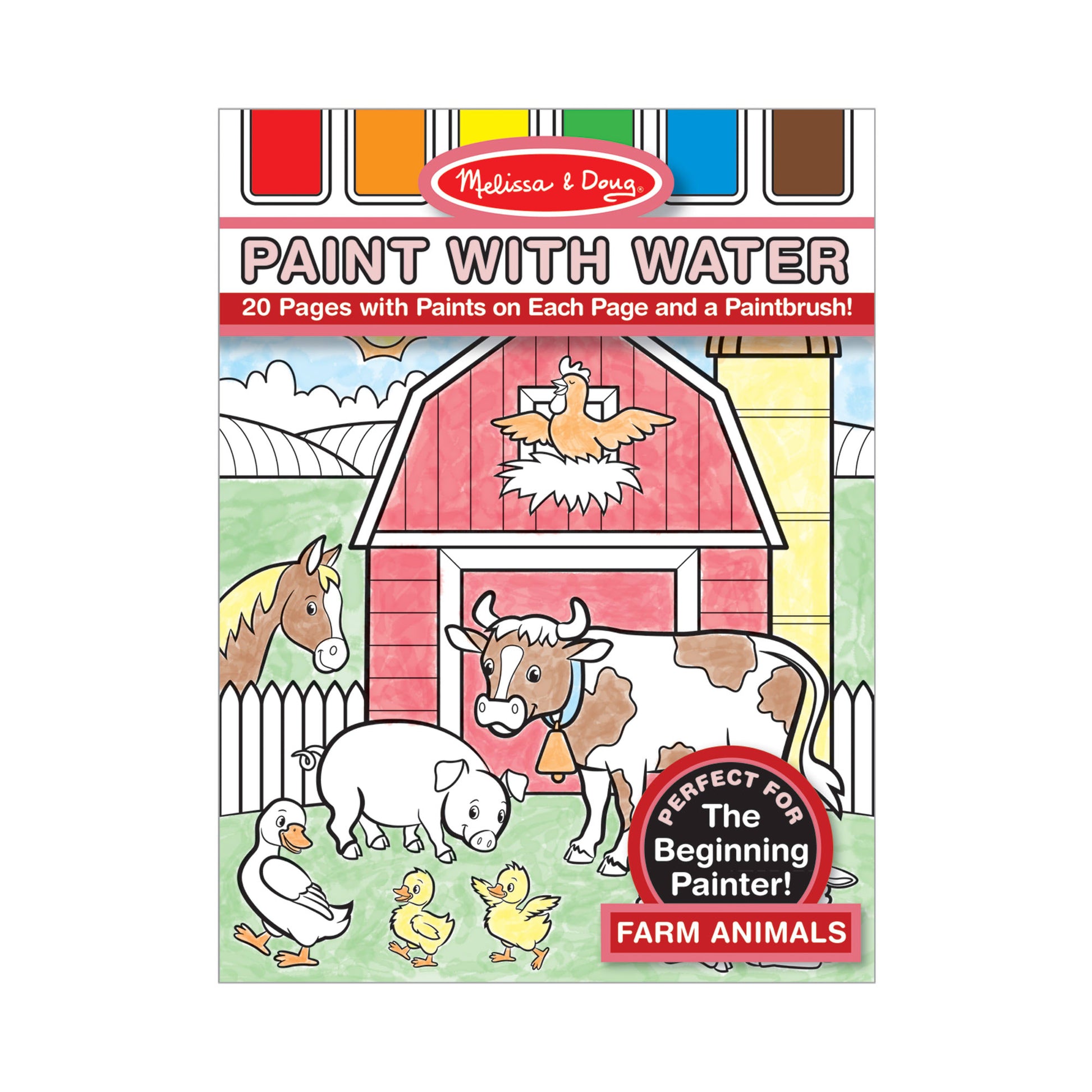 Melissa and Doug Farm Animals Paint with Water Art Pad