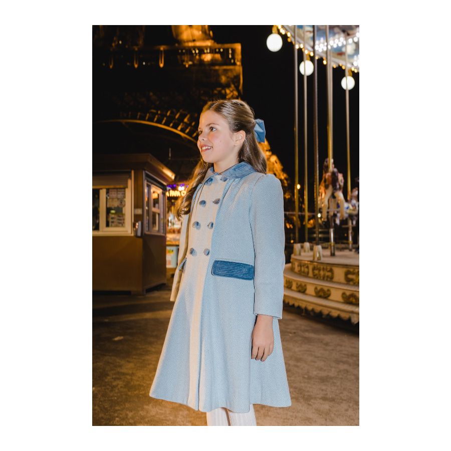 Sal and Pimenta Blue Princess Coat