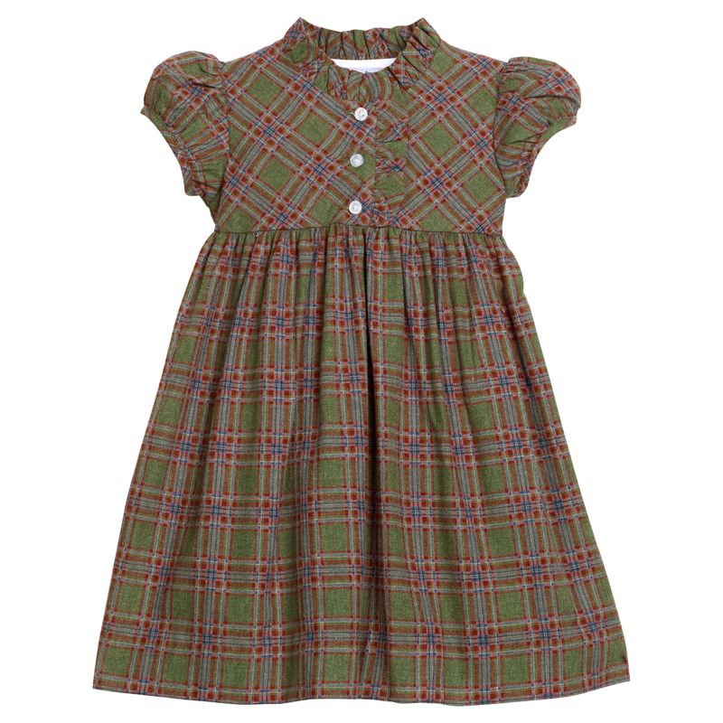 Little English Birdie Dress- Thornhill Plaid