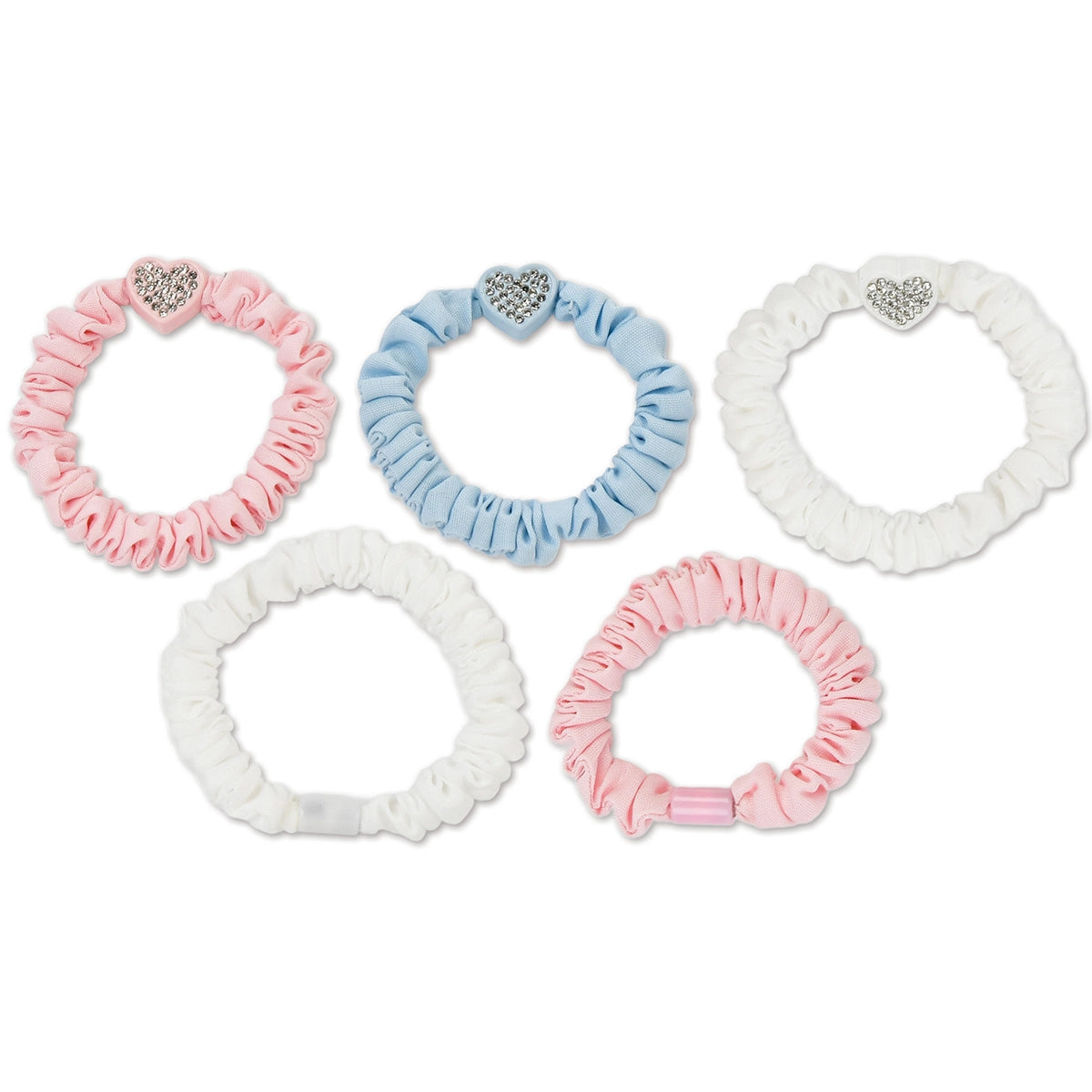 Heart Charm Scrunchie Set Iscream