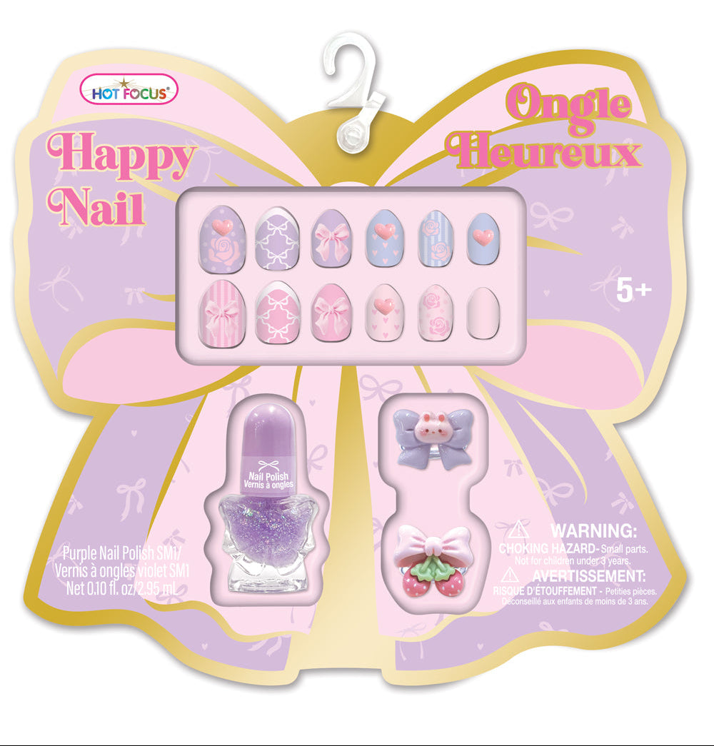 Hot Focus Happy Nails- Bowtiful