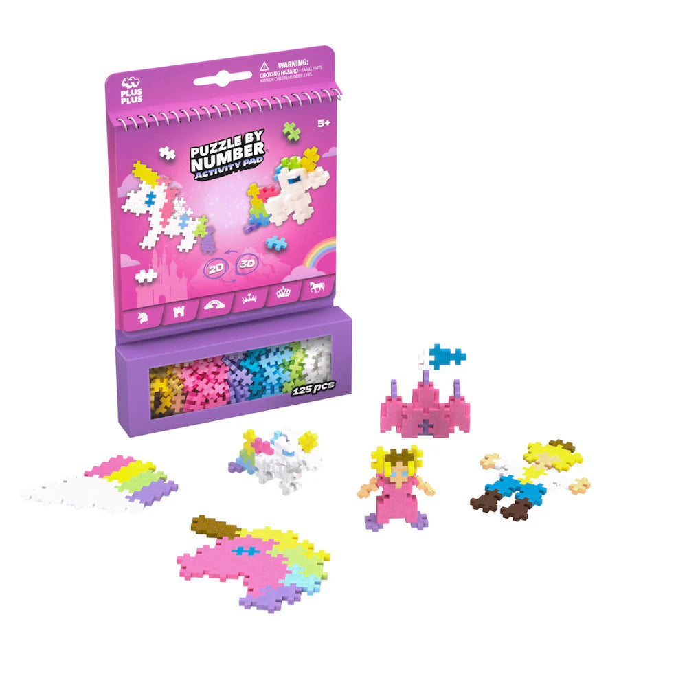 Plus Plus Puzzle By Number- Activity Pad- Fairytale