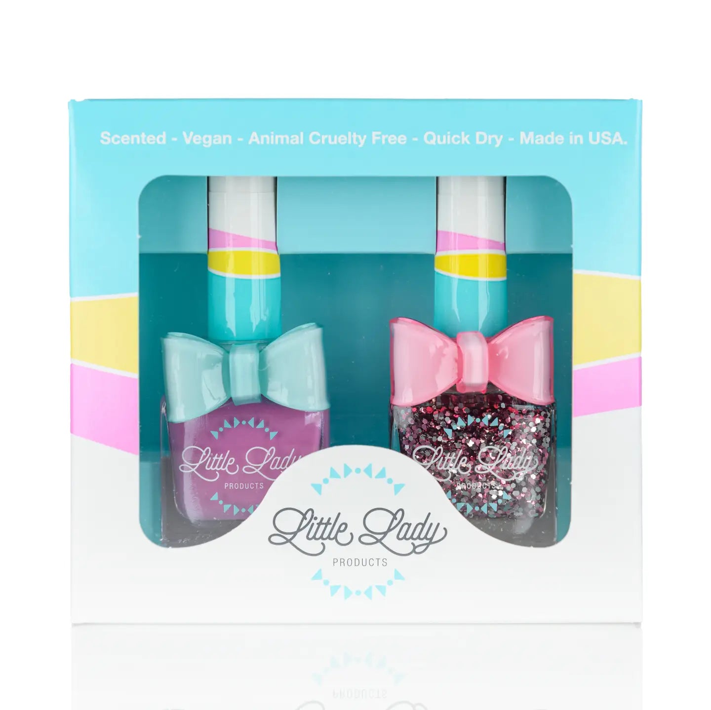 Little Lady Nail Polish Duo - Butterfly Melon Duo