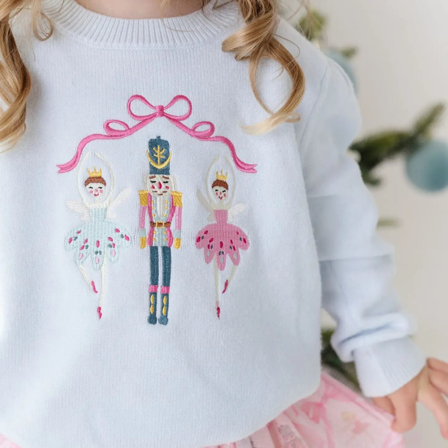 Sweet Wink Nutcracker Embroidered Sweater