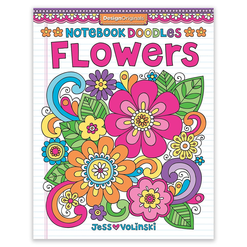 Coloring Book Notebook Doodles - Flowers