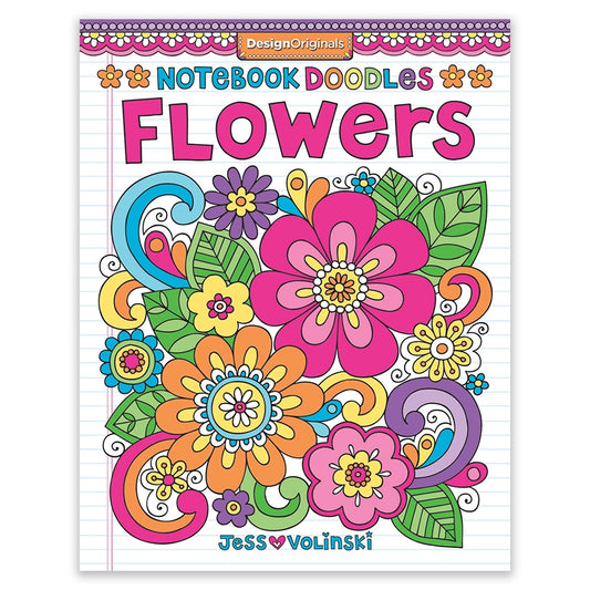 Coloring Book Notebook Doodles - Flowers