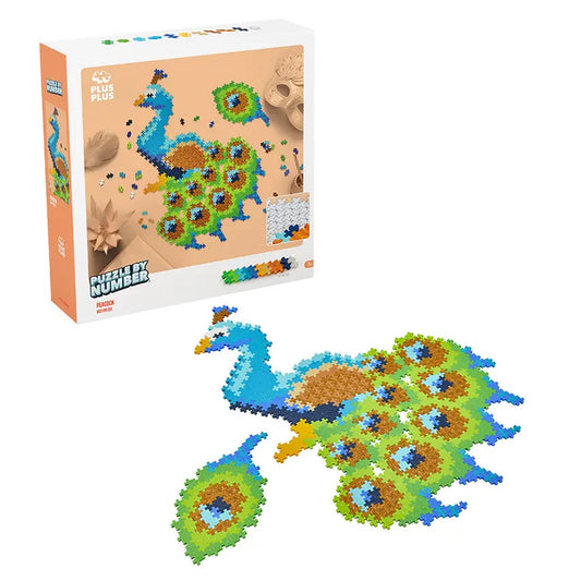 Plus Plus Puzzle By Number- Peacock
