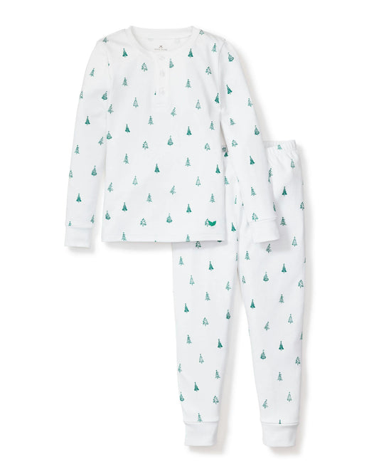 Petite Plume Evergreen Trees Snug Fit Pajama Set