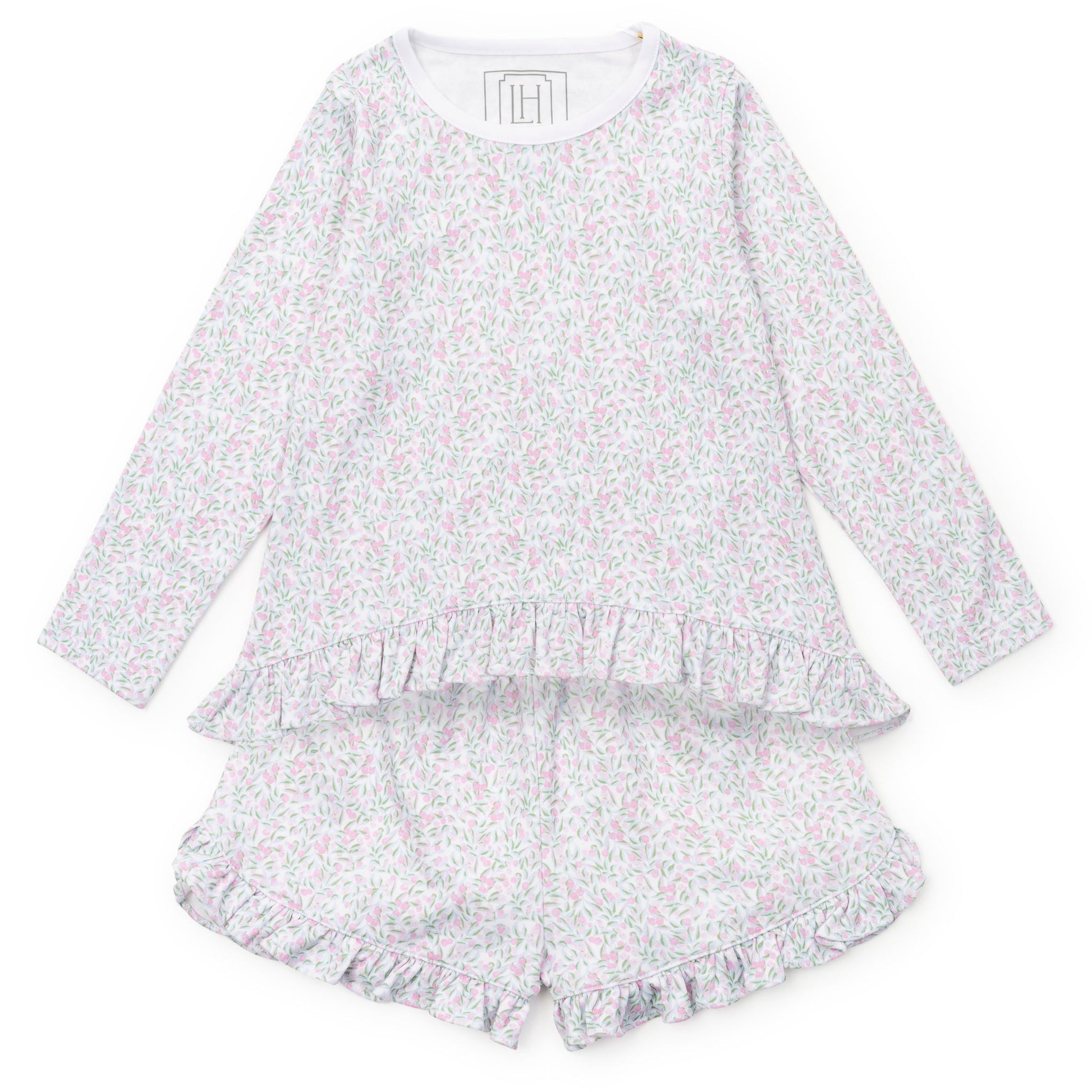 Lila and Hayes Rorie Girls' Short Set - Garden Soiree
