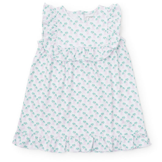 Lila and Hayes Piper Girls' Dress - Palm Tree Isle