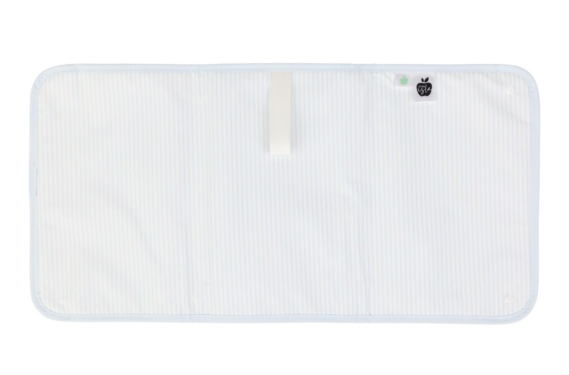 Apple of My Isla The Changing Pad- Light Blue Stripe 