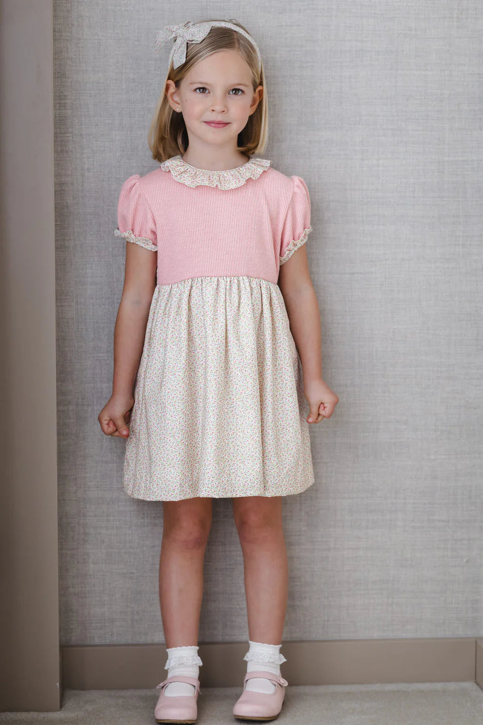 Sal and Pimenta Winter Bloom Pink Dress