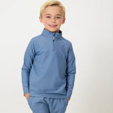 Slate Retro Half-Zip