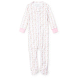 Lila and Hayes Parker Girls' Zipper Pajama - Easter Bunnies Pink
