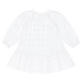 Girls White Embroidered Coverup