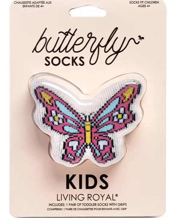 Living Royal Butterfly 3D Packaged Crew Socks