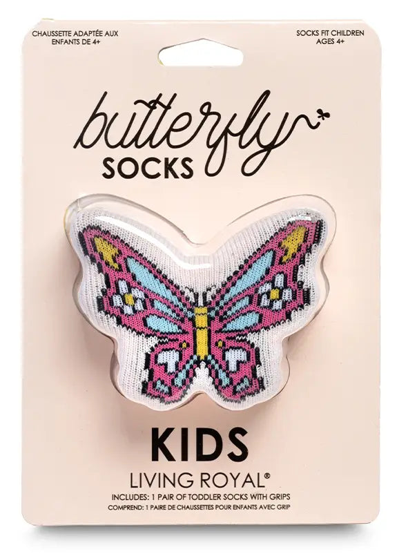 Living Royal Butterfly 3D Packaged Crew Socks