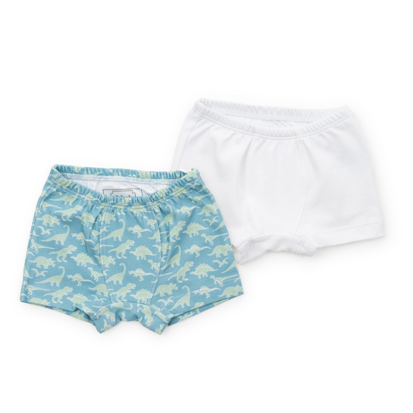 Lila and Hayes James Boys' Underwear Set - Dinosaur Dig and White