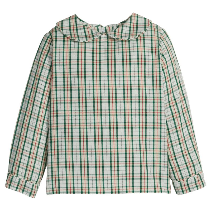 Peter Pan Shirt- Mistletoe Tartan