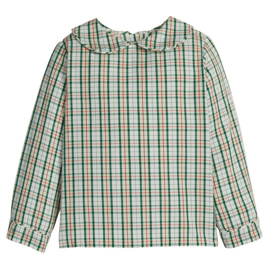 Peter Pan Shirt- Mistletoe Tartan