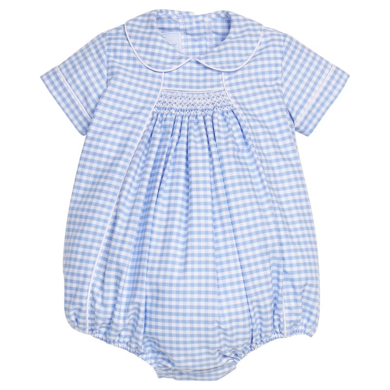 Little English Chest Smocked Bubble - Mayfair Gingham